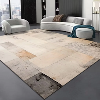 Tapis lavable antidérapant à poils ras, doux et moelleux, de bonne qualité, pas cher, pour salon et chambre à coucher