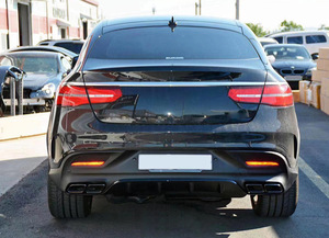 Autopartes Kits de carrocería de coche <span class=keywords><strong>GLE</strong></span> <span class=keywords><strong>63S</strong></span> <span class=keywords><strong>Amg</strong></span> parachoques trasero tubos de cola labio trasero para <span class=keywords><strong>Mercedes</strong></span> Benz W292 X292 <span class=keywords><strong>Gle</strong></span> Couper 2015-2020 - Product Image 5