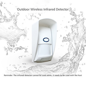 Détecteur de mouvement PIR extérieur GSM en plastique 433 MHz, détecteur de mouvement étanche pour système d'alarme domestique - Product Image 1
