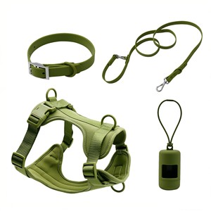 Ensemble de harnais pour chien SinSky de luxe, laisse en PVC durable avec néoprène respirant, motif imprimé personnalisé - Product Image 5