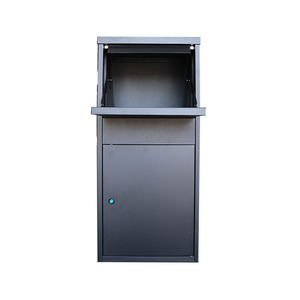 Outdoor fixed waterproof metal sprayed parcel box with lock Building mailbox mail box metal outdoor