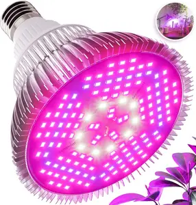 18W 50W 80W 100W LED 성장 빛 전체 스펙트럼 Phyto 램프 LED 전구 식물 정원 꽃 씨앗 성장 상자 E27