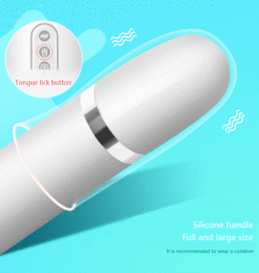 Fuerte poder Hada doble cabeza cuerpo masaje varita pezón estimulador del clítoris sexo lamiendo mujeres succión lengua vibrador - Product Image 4