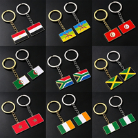 Afrika Jamaika Algerien Berber Marokko Nigeria Ägypten Tunesien Südafrika Anhänger Schlüsselanhänger Edelstahl Souvenir Geschenk Schlüsselring
