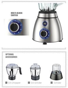 Topverkoop zware professionele blender van roestvrij staal voor huishoudelijk gebruik met grote capaciteit - Product Image 4