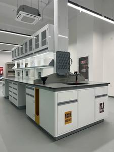 Postazione di Lavoro <span class=keywords><strong>in</strong></span> Metallo Stile Industriale, Tavolo da Laboratorio <span class=keywords><strong>in</strong></span> Ferro per Scuole Odontoiatriche, Applicazioni Mediche e Biologiche, Arredamento per Laboratori - Product Image 2