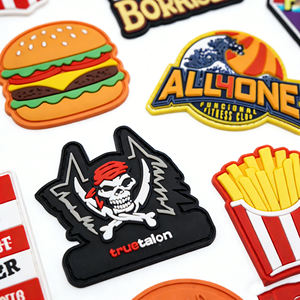 Genuine Custom Workshop Buyer Designed 2D Soft Rubber Polyvinyl Chloride <b>Sew</b> <b>On</b> Washable Uniform Emblem pvc <b>patch</b> - Product Image 1