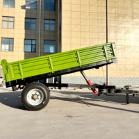 Offre Spéciale tracteur de style européen utilisation hydraulique 3ton ferme résistante inclinant l'arrière et le basculement latéral de remorque