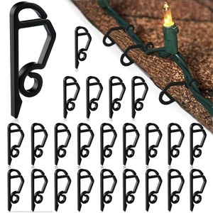 Clip de lumière de noël chaîne lumières <span class=keywords><strong>support</strong></span> Clips en <span class=keywords><strong>plastique</strong></span> résistant aux intempéries extérieur <span class=keywords><strong>gouttière</strong></span> Clip crochets suspendus pour la décoration de fête à la maison - Product Image 3
