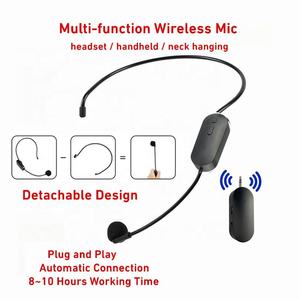Microphone sans fil professionnel en gros avec récepteur 2.4G, <span class=keywords><strong>micro</strong></span> sans fil multifonction pour enseignant, <span class=keywords><strong>micro</strong></span>-<span class=keywords><strong>casque</strong></span> - Product Image 4