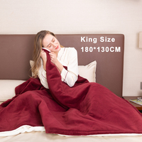Couverture de lit d'hiver BSGroup, taille King, super douce, chaude, couverture électrique, couverture en flanelle