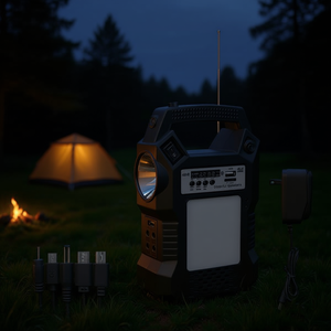 Station d'énergie solaire D0100HAWSYY 500W avec batterie lithium-ion et lampe de poche pour le camping et les situations d'urgence - Product Image 2