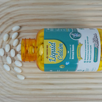 Calcium liquide à haute absorption avec D3 en gélules molles, directement de l'usine, pour la stabilité du cadre corporel et le soutien minéral quotidien, 400 gélules