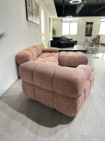 Ensemble de canapés sectionnels modernes de luxe sans cadre, design rembourré, rembourrage en mousse éponge, technologie de compression sous vide pour l'école