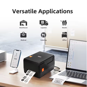 Stampante a Trasferimento Termico 203dpi per <span class=keywords><strong>Stampa</strong></span> su Vari Tipi di Nastri per Regali ed Etichette con Logo - Product Image 4