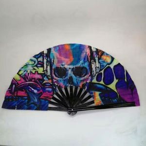 Abanico de Bambú Grande Personalizado de 33 cm, Ecológico, Pintado con Diseño Tai Ji Kung Fu, para Decoración del Hogar o Manualidades de Estilo Festivo - Product Image 1