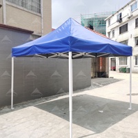 Tente pliante à quatre pieds de 3m x 3m, tente pliante imperméable pour écran solaire d'urgence, tente rétractable publicitaire personnalisée