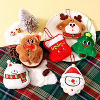 Ornamen Gantung Natal Lucu Grosir, Dekorasi Pohon Natal, Gantungan Tas Pesta, Hadiah Gantungan Kunci Boneka untuk Anak-anak dan Teman