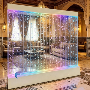 Panel de Pared con Burbujas de Agua LED Personalizado, Fuente de Agua Interior, Separador de Ambientes para Decoración de Sala de Estar - Product Image 2