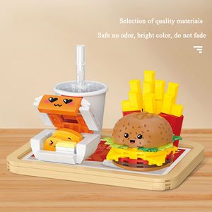 Nuovi Arrivi: Giocattoli Educativi, Set di Costruzioni MOC, Set di Hamburger e Patatine in Plastica, Set per Giochi di Ruolo per Bambini, Divertenti Giocattoli da Cucina - Product Image 3