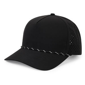 Gorra de Béisbol de 5 Paneles con Logotipo Personalizado Bordado de Alta Calidad, Gorra de Golf con Orificios Cortados con Láser, Secado Rápido y Protección Solar - Product Image 6