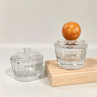Nouvelle conception – Flacons en verre de 70 ml à forme spéciale avec bouchon à sertir, flacon vaporisateur de parfum hautement transparent avec capuchon à bille en résine