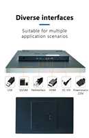 Ordinateur de bureau tout-en-un de 32 pouces avec écran LCD, Windows 10, écran tactile capacitif publicitaire, 1080p HD IPS, boîtier métallique