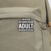 Badge en émail à thème artistique avec slogan amusant pour sac, chapeau, vêtement et ornement de style personnel
