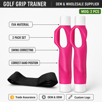 Entraîneur de grip de golf (lot de 2) – Bande de correction de swing en EVA pour une position correcte des doigts
