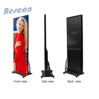 BESCAN~ Équipement publicitaire couleur pleine gamme P2/P2.5/P3, Affichage LED mural, Boîte lumineuse d'exposition, Stand portable pour salon professionnel
