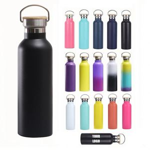 Custom Logo 500ml 750ml Double-Walled Stainless Steel Vacuum Flask Small Mouth Thermal Insulated Sport Water <b>Plastic</b> <b>Drinkware</b> - Product Image 1