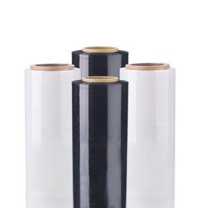 ฟิล์มยืดพลาสติก LLDPE แบบม้วนจัมโบ้เกรดอุตสาหกรรม80ตัวโปร่งใสกันความชื้นกันรอยแบบนิ่ม - Product Image 1