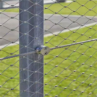 Filet de sécurité en treillis métallique flexible en acier inoxydable de 2 mm pour balustrade, avec pliage et soudure, pour clôture de zoo