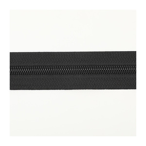 MOQ Bajo 3 #   5 #   7 #   8 #   10 #   Cinta de nailon negra con cremallera para coser tiendas de campaña, bolsos y maletas, rollo de cremallera por yarda - Product Image 6