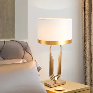 Minimalista Nórdico Moderno Iluminação Interior Estudo Desk Lamp Fiber Lampshade Abajur Abajur Lâmpada De Mesa Para Quarto Ao Lado Luz