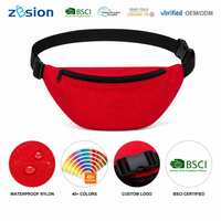 Sac banane personnalisé avec logo sur mesure, en polyester, vente en gros, fabricant OEM, pour le voyage