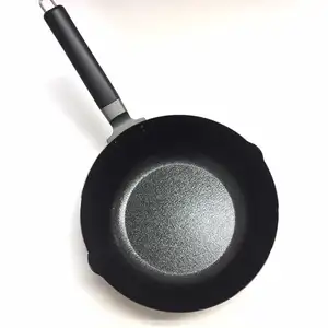 Японская Высококачественная железная Сковорода Из волокна с тиснением