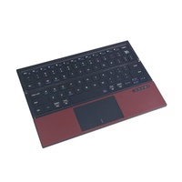 Clavier mini pliable sans fil pour ordinateur portable et tablette, interface USB-C, pavé tactile, design ultra fin, touches multimédias étanches, nouveau