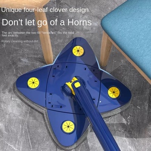 Mop Multifunzionale a Quadrifoglio Senza Lavaggio Manuale, Strumento di Pulizia <span class=keywords><strong>per</strong></span> <span class=keywords><strong>Casa</strong></span> Adatto sia <span class=keywords><strong>per</strong></span> Uso Asciutto che Bagnato - Product Image 2