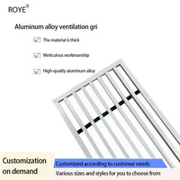 Grille de barre réglable en alliage d'aluminium de conception industrielle moderne Installation facile Diffuseur linéaire à fente pour la ventilation du bureau