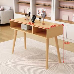 Mesa de Manicura de Madera en Oferta, Individual, Doble y Triple, Estilo Japonés, Mesa de Manicura Simple, Doble, Económica - Product Image 1