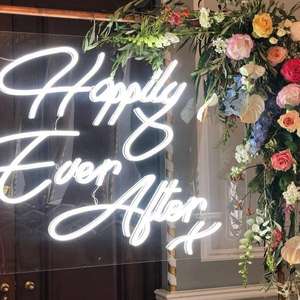 Drop Shipping 2023 luci al Neon personalizzate <span class=keywords><strong>Sign</strong></span> Numbers popolare Led Advertising 21 40 insegna al Neon con supporto per la decorazione di nozze - Product Image 5