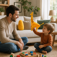 Juguete Transformable de Maíz a Jirafa, Juguete Educativo Creativo de Vegetales, Animales Deformables, Novedad para Niños, Rompecabezas Mágico, Regalo