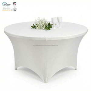 ผ้าคลุมโต๊ะแบบยืดได้ ขนาด 8 ฟุต ป้องกันไฟ กันน้ำ เป็นมิตรกับสิ่งแวดล้อม สำหรับงานประชุม ปรับแต่งได้ - Product Image 1