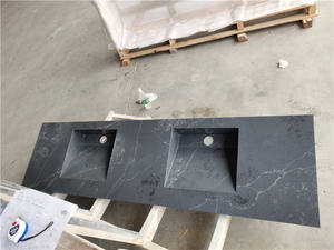 ゴールドトップOEM/ODM Quartzo Quarzo Black Calacatta and Sparkle White <span class=keywords><strong>Quartz</strong></span> Countertops with <span class=keywords><strong>Quartz</strong></span> <span class=keywords><strong>Sink</strong></span> - Product Image 2