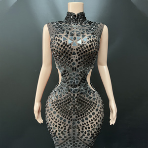 Novance Y3737 abiti da sera eleganti e Sexy di lusso eleganti abiti da sera con <span class=keywords><strong>paillettes</strong></span> in Mesh <span class=keywords><strong>abito</strong></span> da sera - Product Image 4