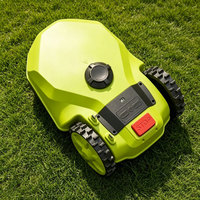 Tondeuse à gazon robotisée électrique de 160 mm avec guidage par fil de délimitation et hauteur de coupe réglable de 25 à 55 mm pour l'entretien des pelouses résidentielles