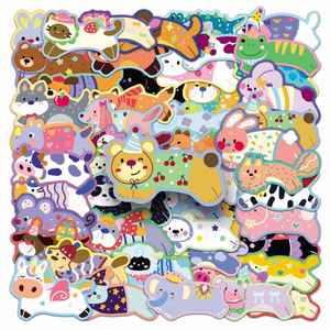 50 Original <b>Running</b> <b>Animal</b> Waterproof Stickers Cute Q-Style Painted for Luggage Notebooks Planners & Mobile Phones - Product Image 4