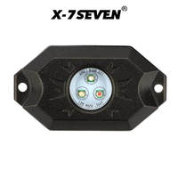X-7SEVEN 12V-24V rvb universel voiture hors route roche lumière châssis lumière étanche Flash avertissement lampe camion Led côté marqueur lumière