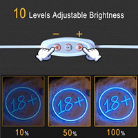 Enseigne néon personnalisée Neonawall OEM ODM 18+LED pour bar, club, boutique, salle de jeux, mancave, fête, décoration commerciale, vente en gros